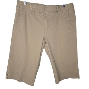 Eddie Bauer Vashion Fit Women's  Chino Shorts Dark Khaki Size 12